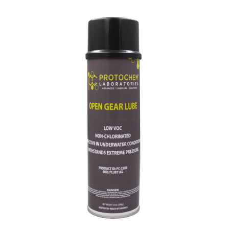 PROTOCHEM LABORATORIES Non-Chlorinated Open Gear And Cable Lubricant, 14oz., PK12 PC-230B